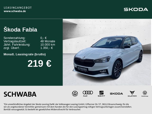 Skoda Fabia Monte Carlo 1,0 TSI DSG *LED*ACC*R-KAM*PDC