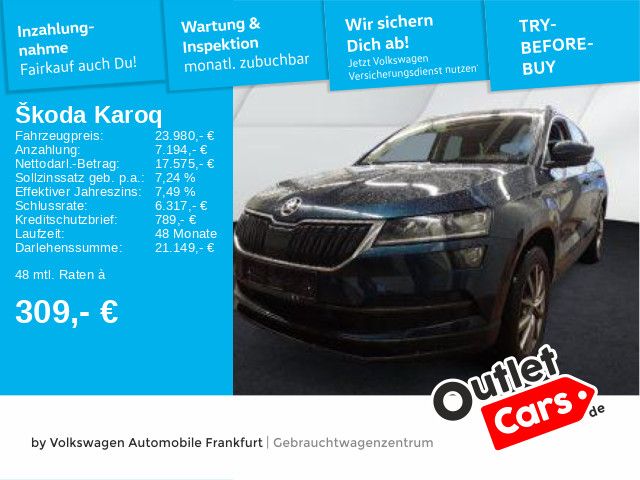 Skoda Karoq Clever 2,0 TDI DSG Navi Sitzheizung Leicht