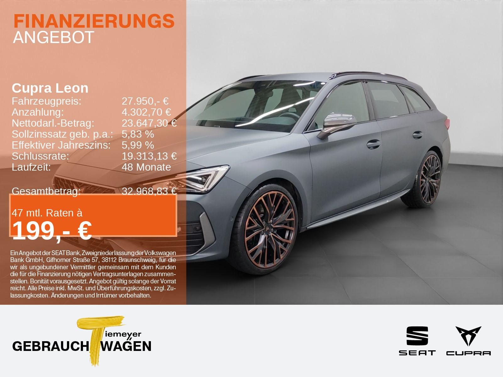 Cupra Leon Sportstourer 2.0 TSI DSG VZ MATT KAMERA L19