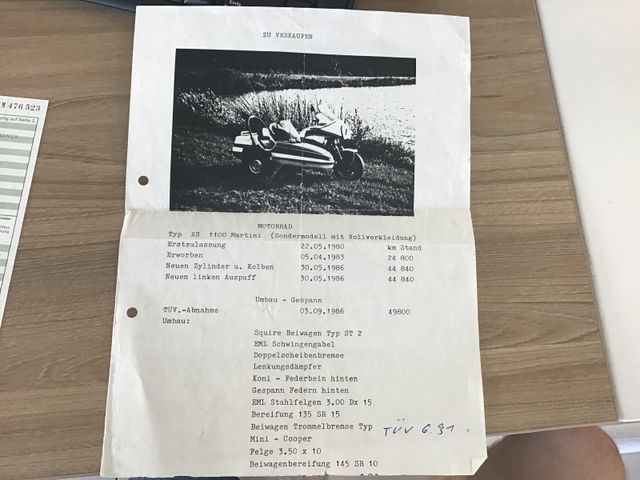 Fahrzeugabbildung Yamaha XS 1100 Martini Edition VB