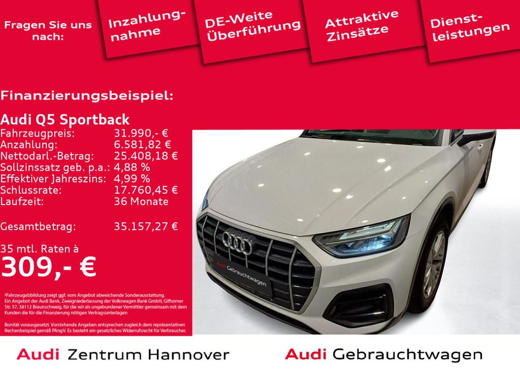 Audi Q5 Sportback 35 TDI advanced Smartphone Interfac