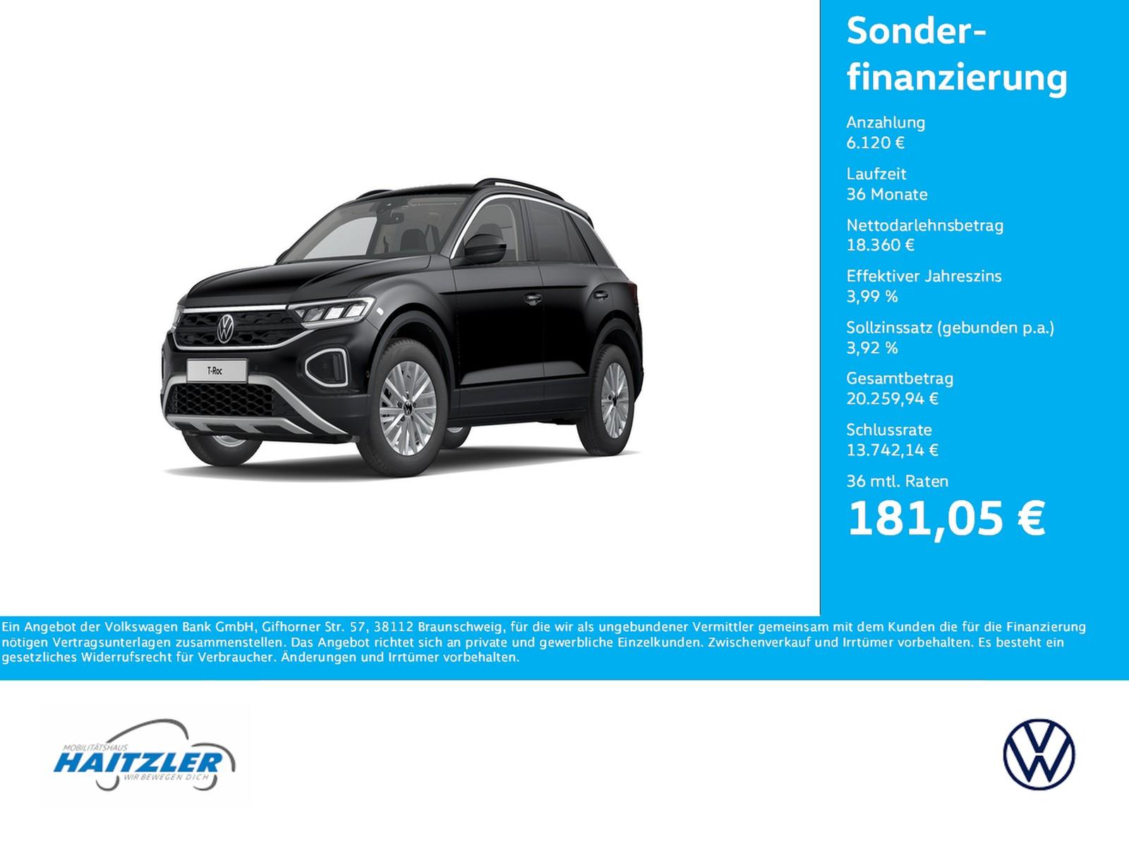 Volkswagen T-Roc Life 2,0 TDI DSG +Kamera+ Navi + ACC + LED
