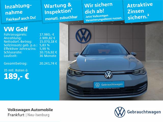 Volkswagen Golf VIII 2.0 TDI Active Navi Sprachbedienung Sp, миниатюра 14