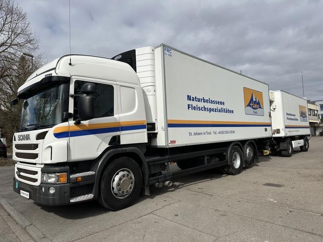 Scania P410 6x2 Fleisch LKW ZUG KRONE Rohrbahne...