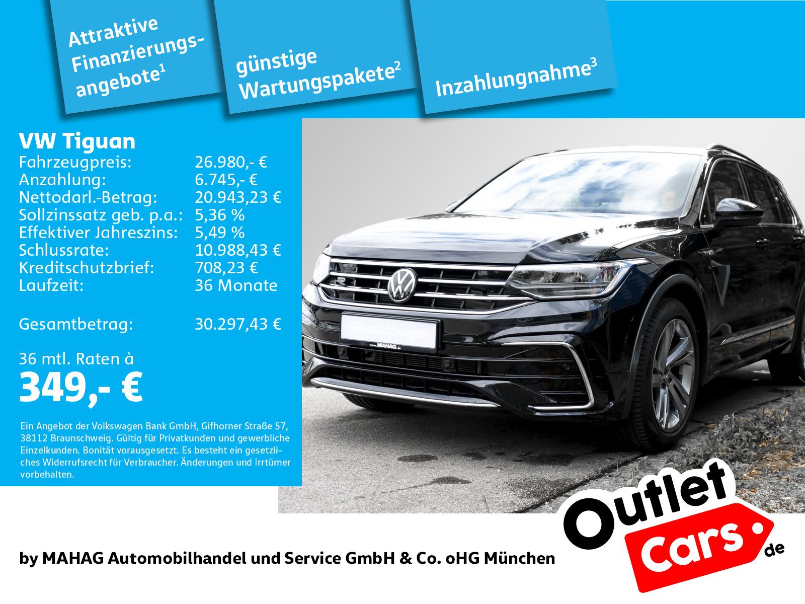 Volkswagen Tiguan R-Line 1.5 TSI LED Navi Pano AHK ParkPilo