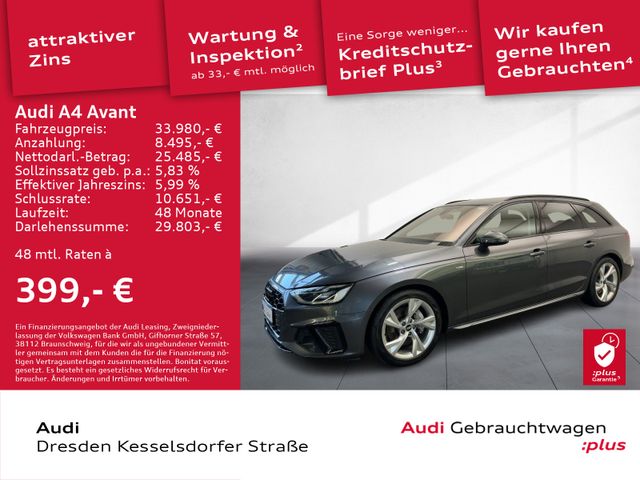 Audi A4 Avant 40 TFSI Q. S-Line LED Navi DAB Kamera