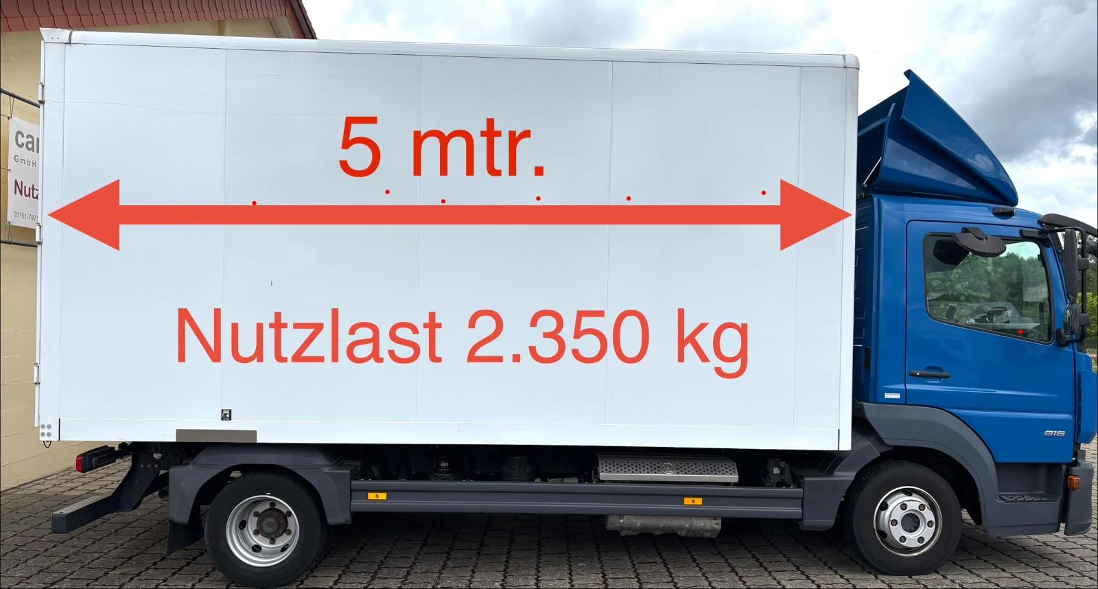 Mercedes-Benz Atego 816 Treppe NL 2,35 to. Koffer 2024 5 mtr.