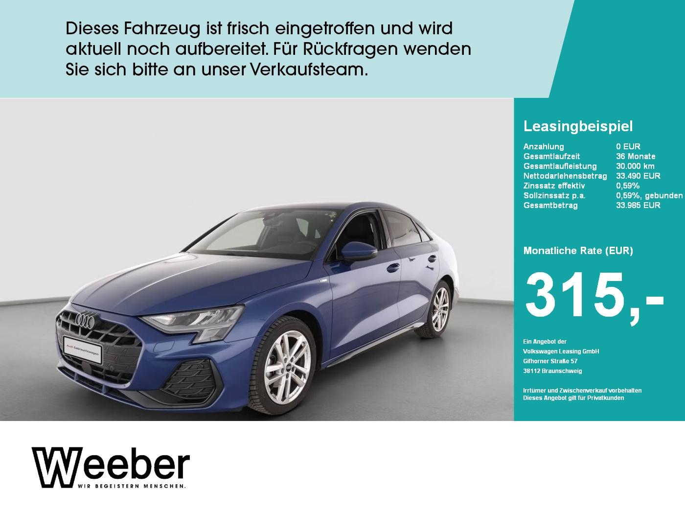 Audi A3 Limousine S line *SHZ*KAMERA*NAVI*VORB. AHK*B