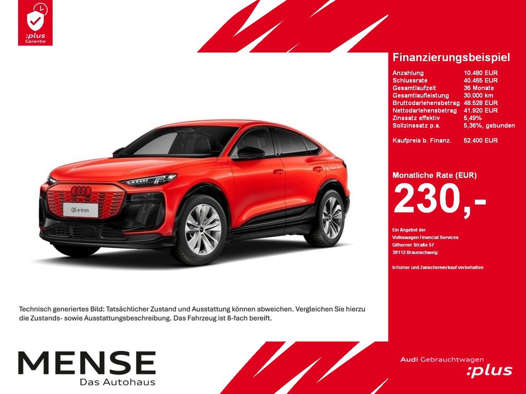 Audi Q6 Sportback e-tron 185 kW S-Line Standhzg ACC