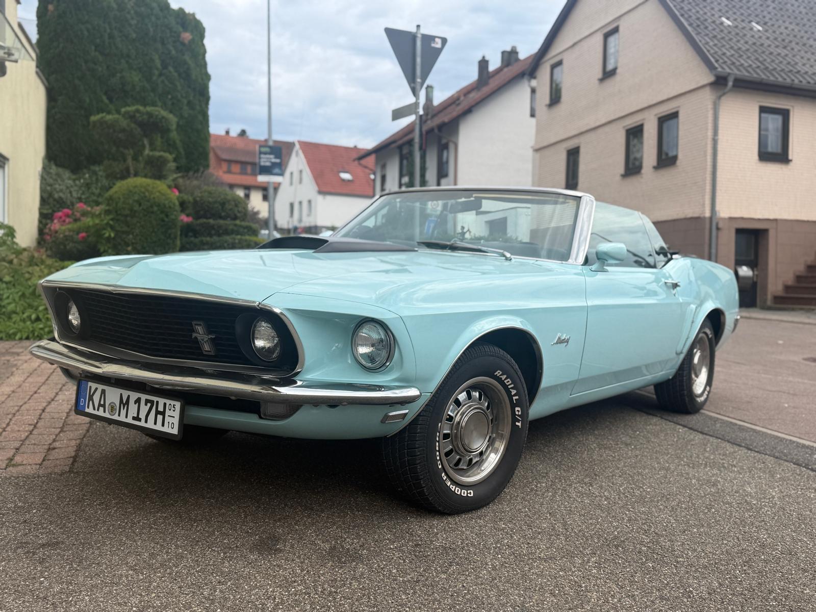 Ford Mustang V8 302 Cabrio 1969 Aztec Aqua