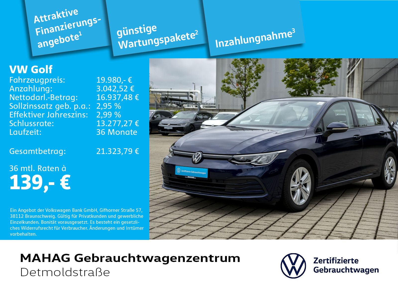 Volkswagen Golf VIII Life 2.0 TDI LED Navi ParkPilot App DS foto 2