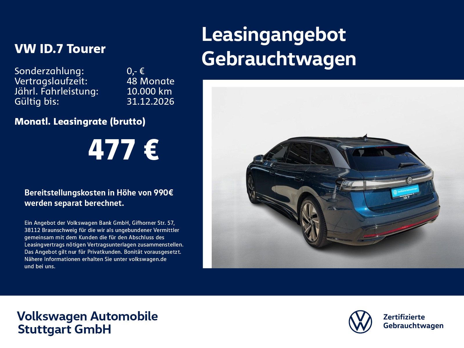 Volkswagen ID.7 Tourer Pro Navi Kamera AHK ACC LED SHZ imagem 2