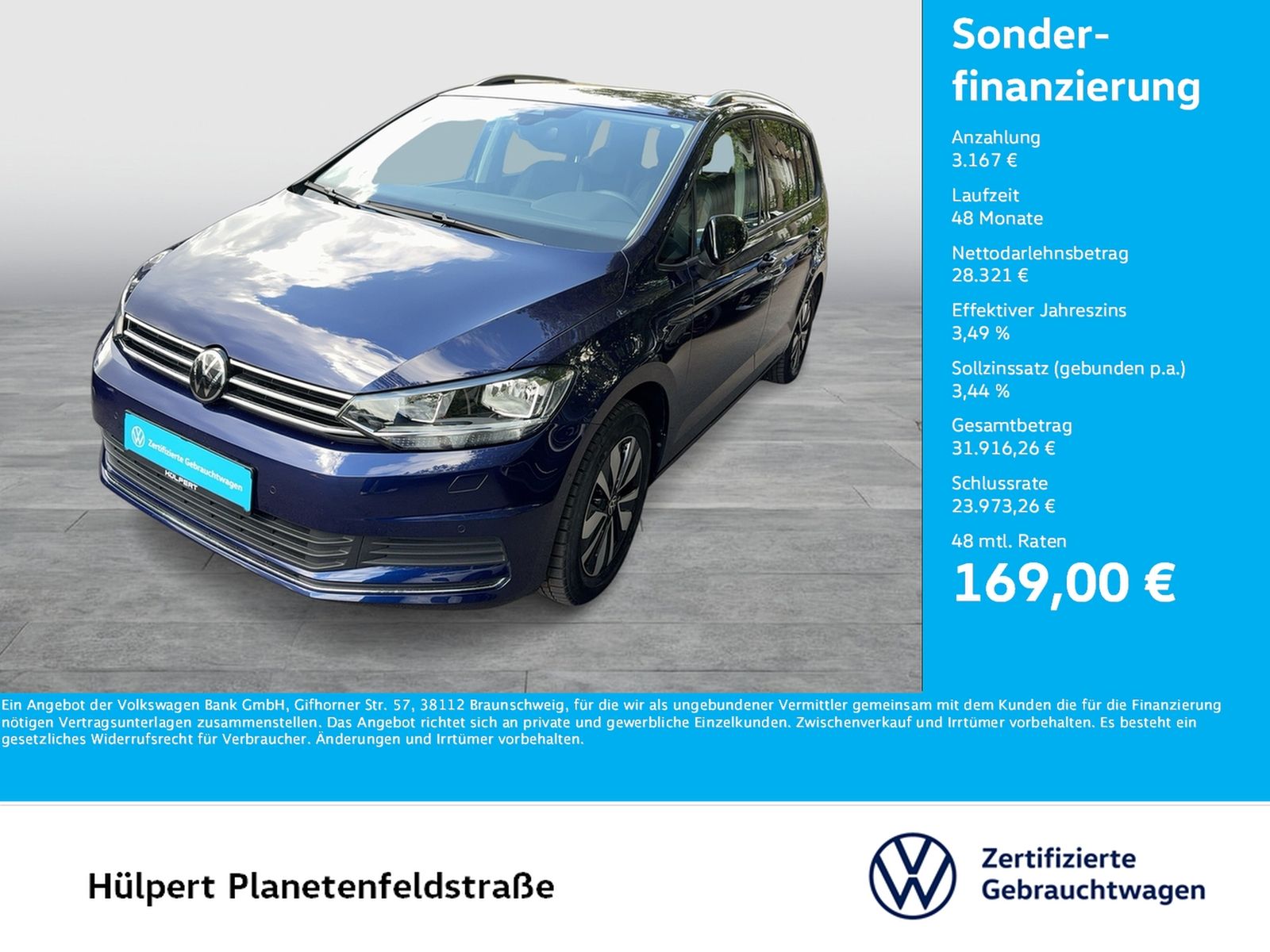 Volkswagen Touran 1.5 GOAL 7SITZE AHK ACC CARPLAY SITZHEIZ foto 1