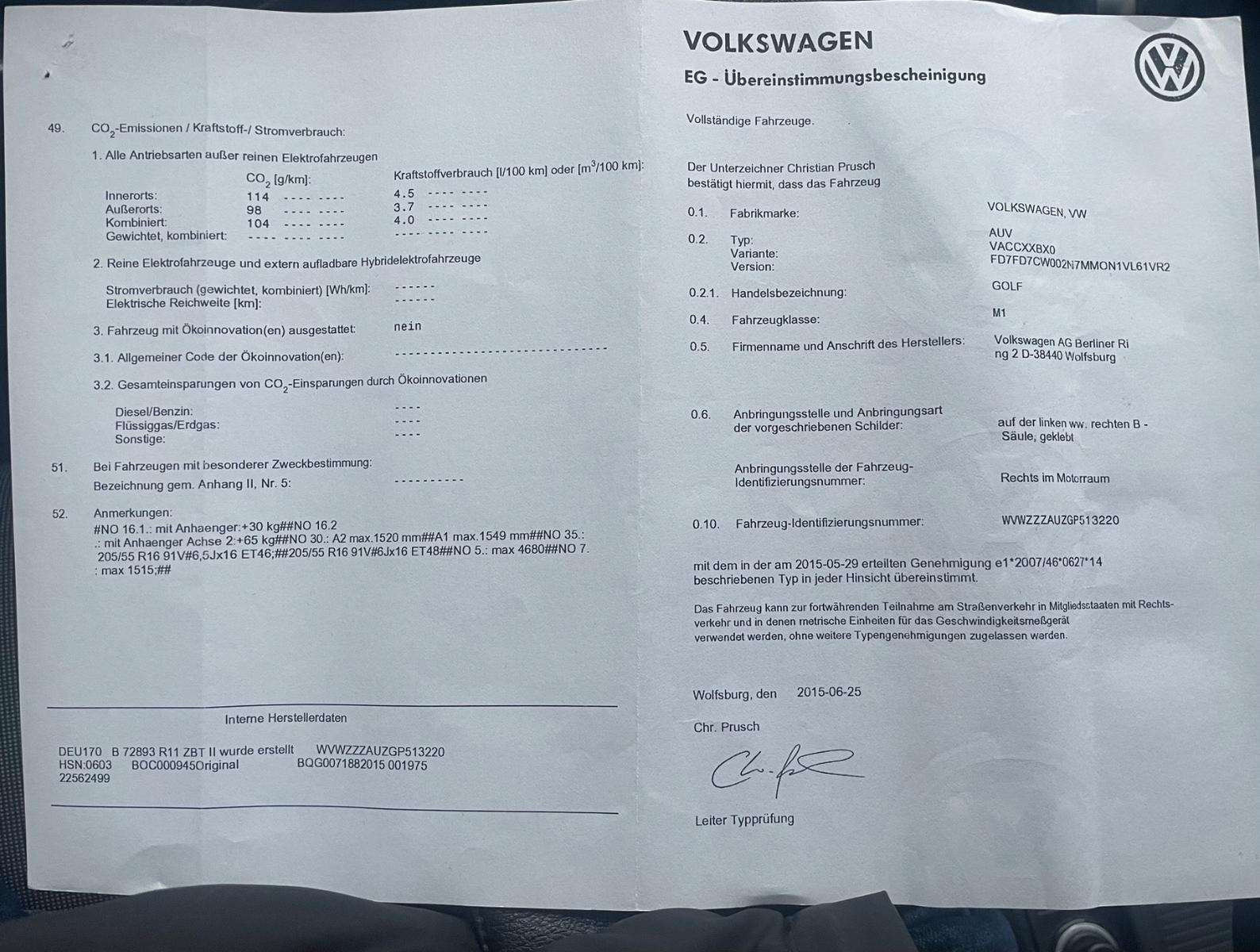 Volkswagen Golf 2015 — photo 39
