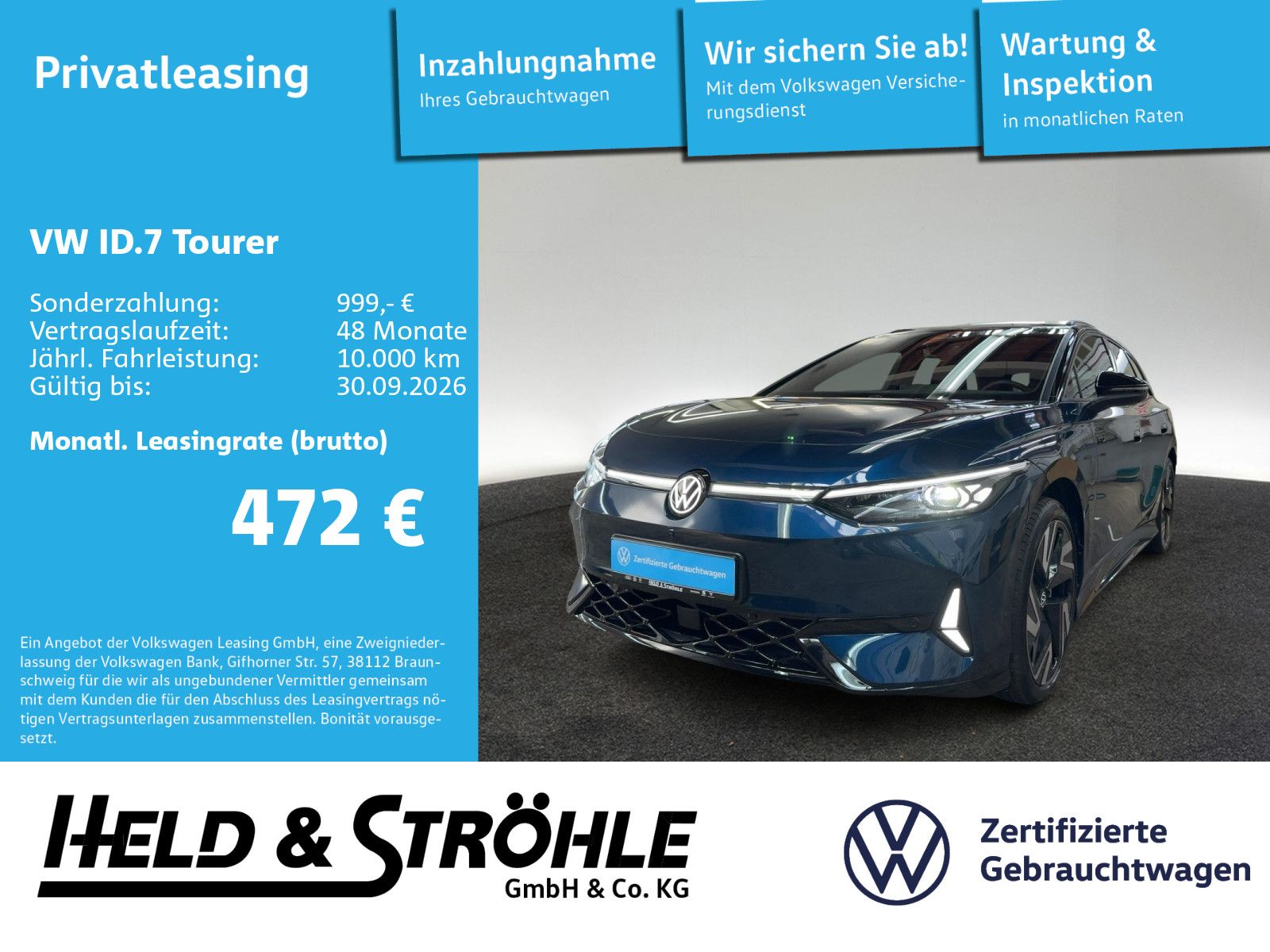 Volkswagen ID.7 Tourer GTX 4M AHK MATRIX HuD DCC WÄPU 360°K foto 1