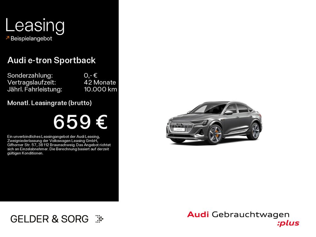 Audi e-tron Sportback S quattro 356km/WLTP*Nacht*B&O