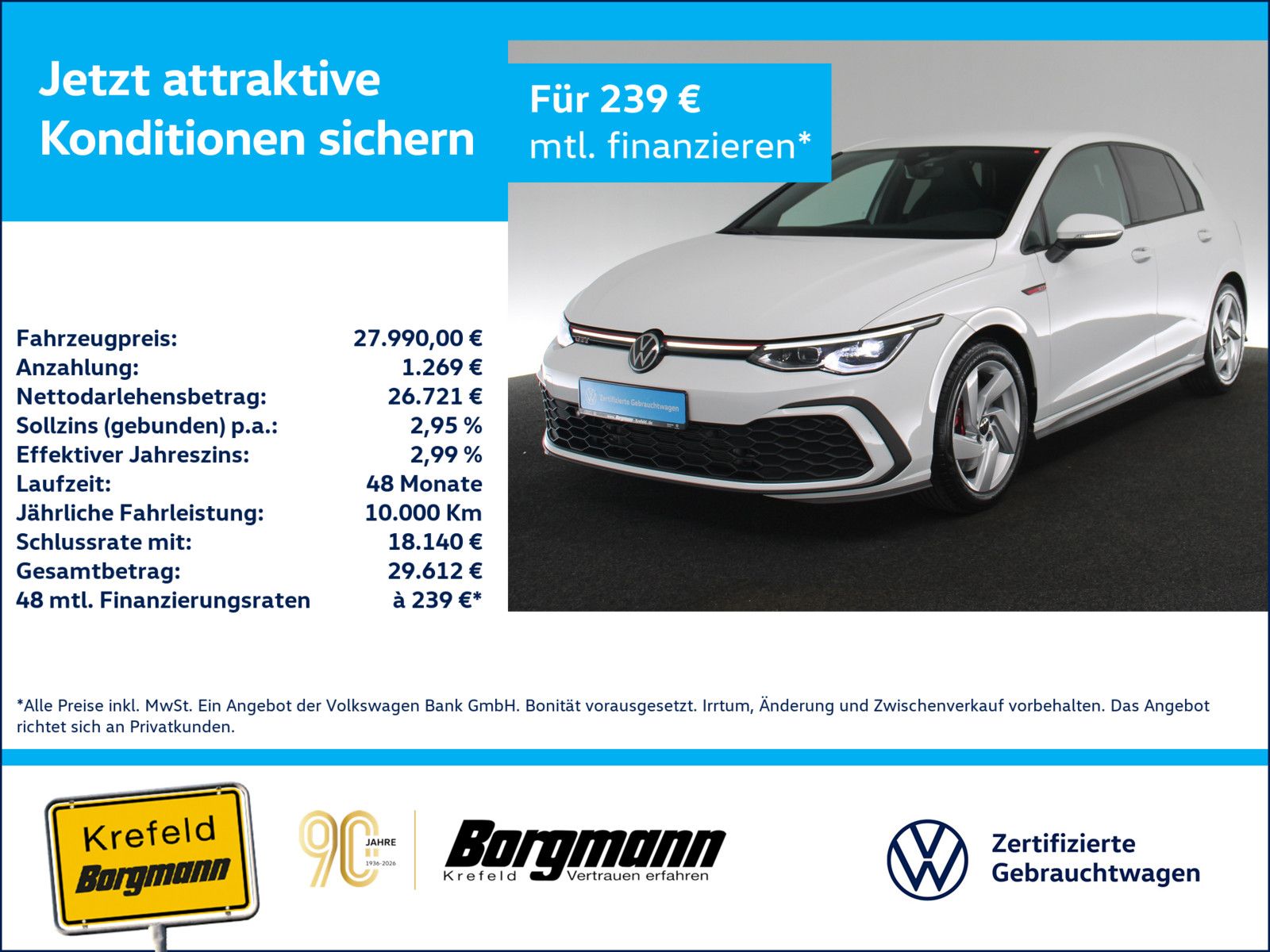 Volkswagen Golf VIII 2.0 GTI LED ACC NAVI KAMERA SHZ PDC foto 1