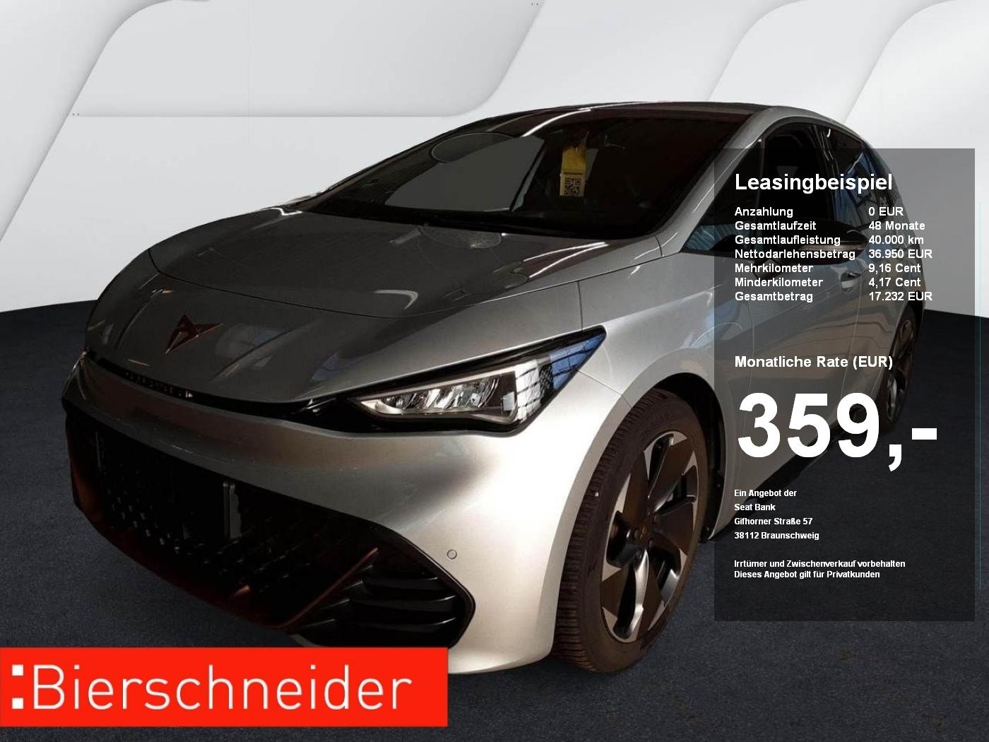 Cupra Born 82kWh ab 337.- EUR mtl. 1000.- Anzahlung LE