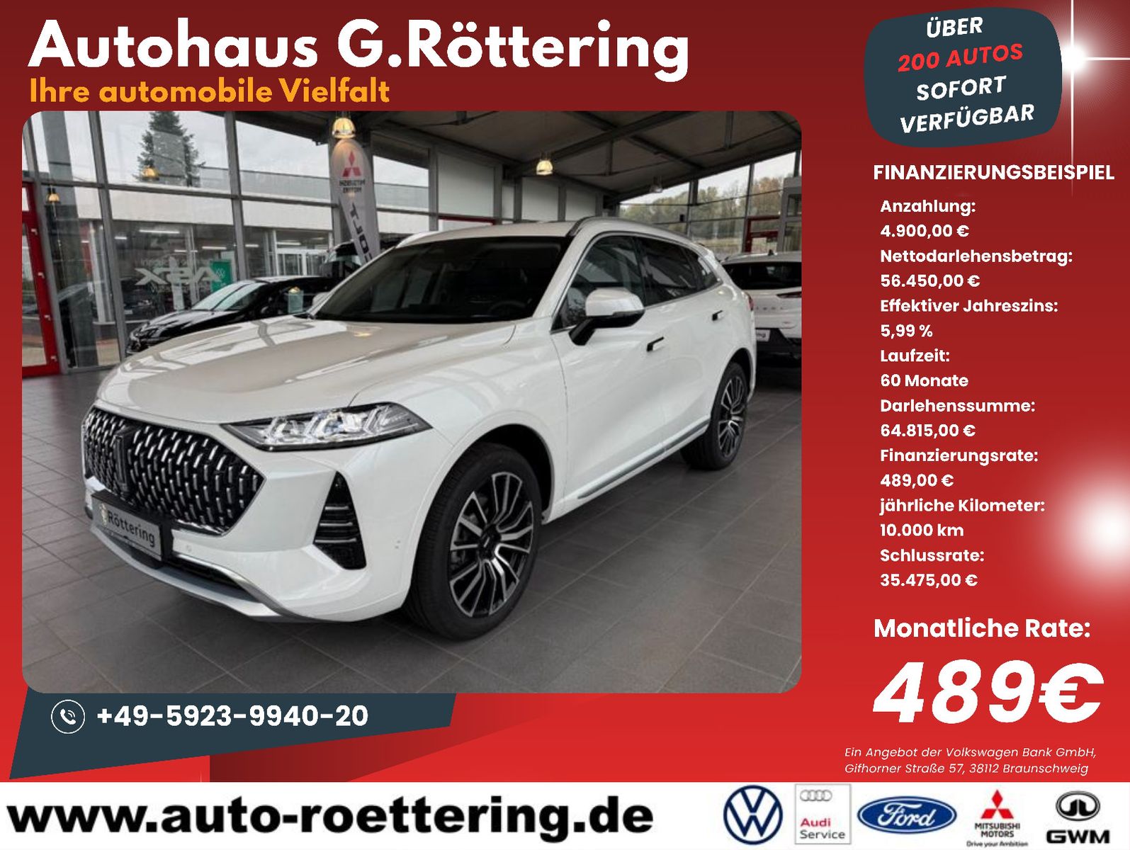 Fahrzeugabbildung GWM Wey 05 2.0 Luxury *AHK abnehmbar incl.