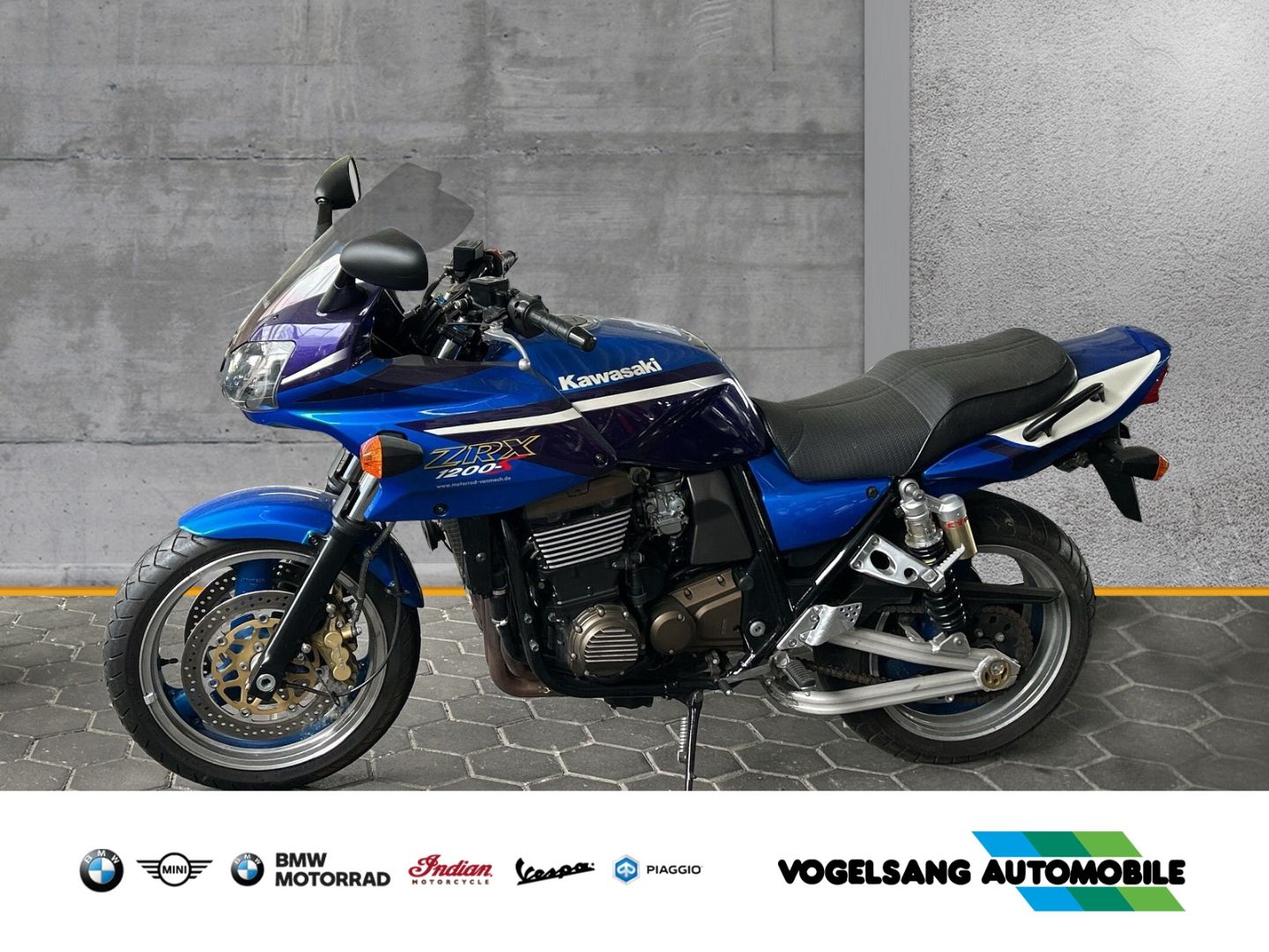 Fahrzeugabbildung Kawasaki ZRX 1200 S Akrapovic Endschalldämpfer
