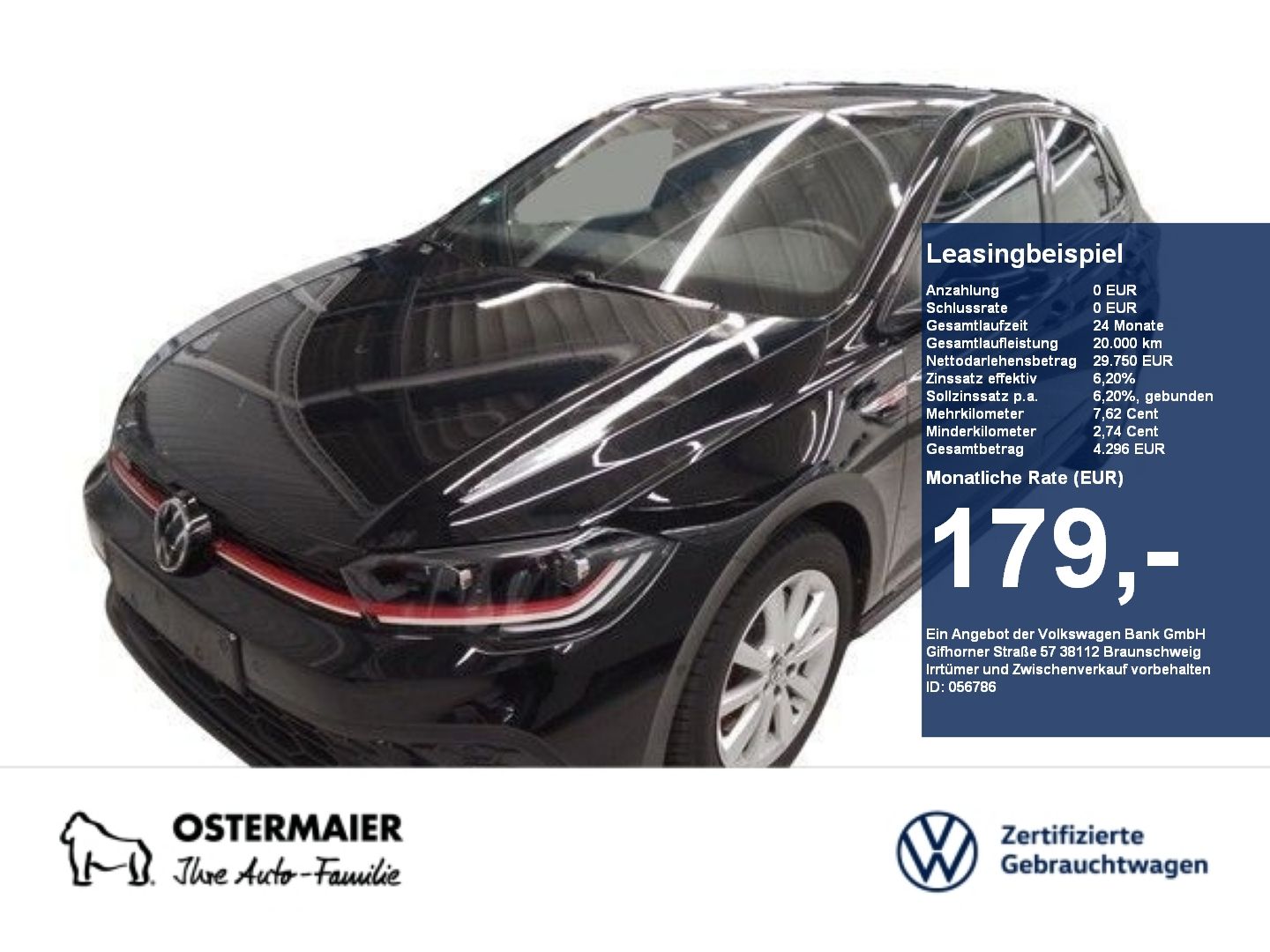 Volkswagen Polo GTI 207PS NP.46 LEDER.PANO.NAVIP.KAMERA.5JG