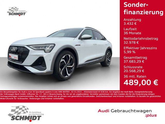 Audi e-tron 50 Sportback quattro S Line AHK MATRIX