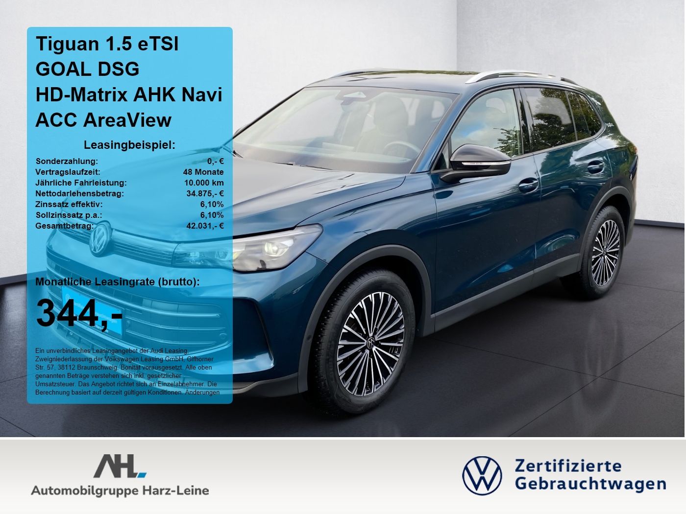 Volkswagen Tiguan 1.5 eTSI GOAL DSG HD-Matrix AHK Navi ACC foto 1