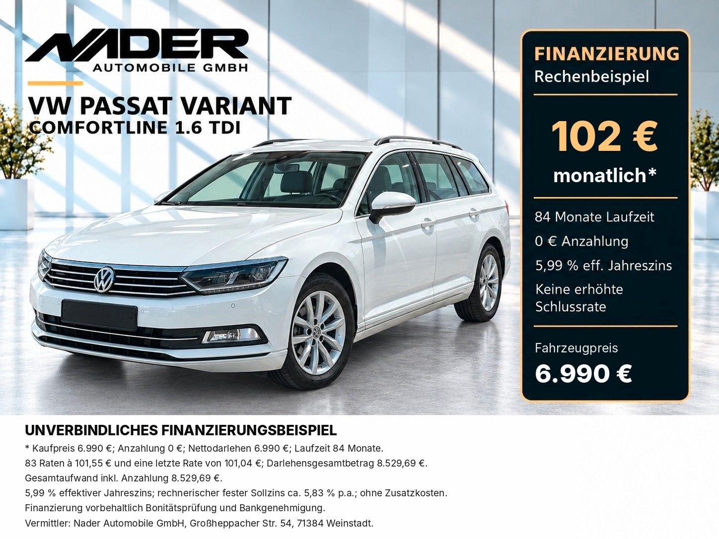 Volkswagen Passat Variant Comfortline 1.6 TDI | LED | Navi