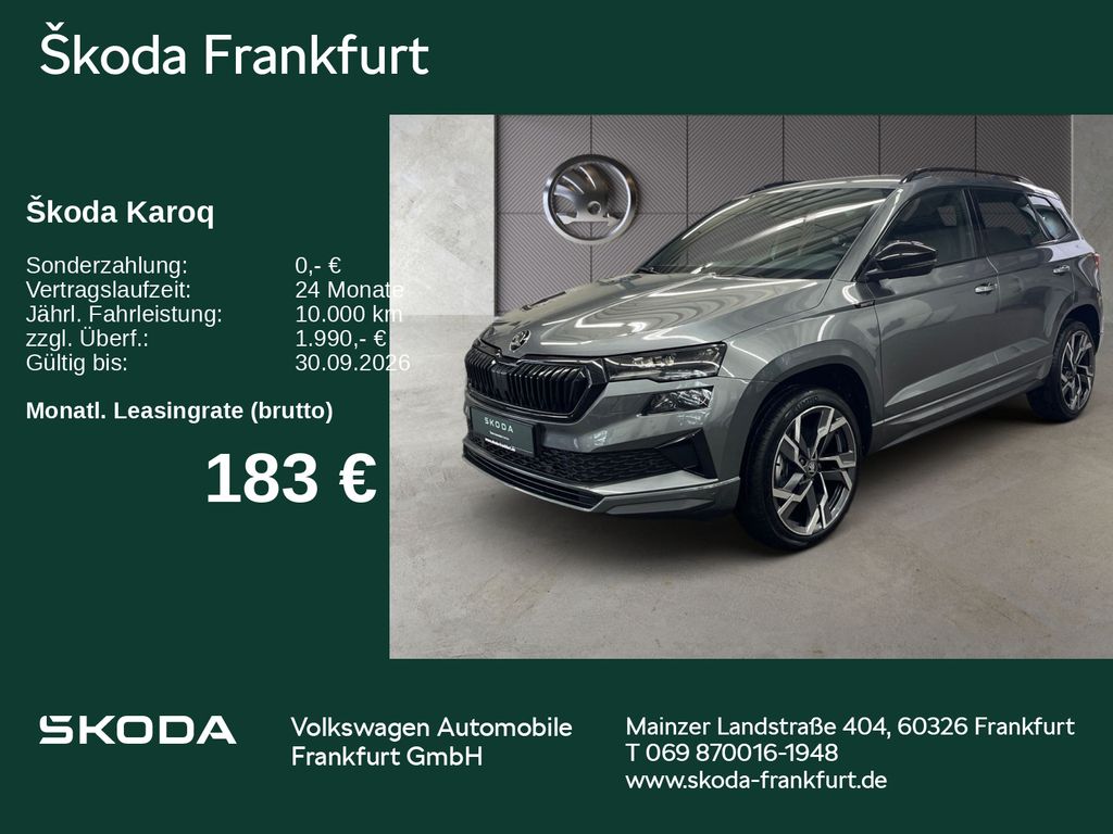 Skoda Karoq Sportline 1,5 TSI 110 kW 7-Gang-DSG