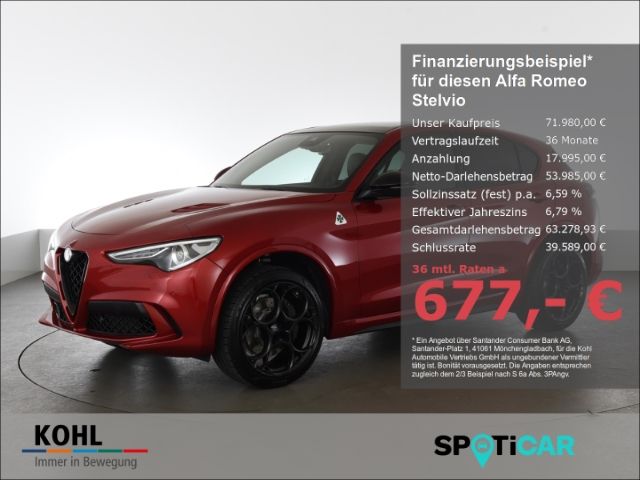 Alfa Romeo Stelvio Quadrifoglio Q4 2.9 V6 Bi-turbo 4x4 LED 