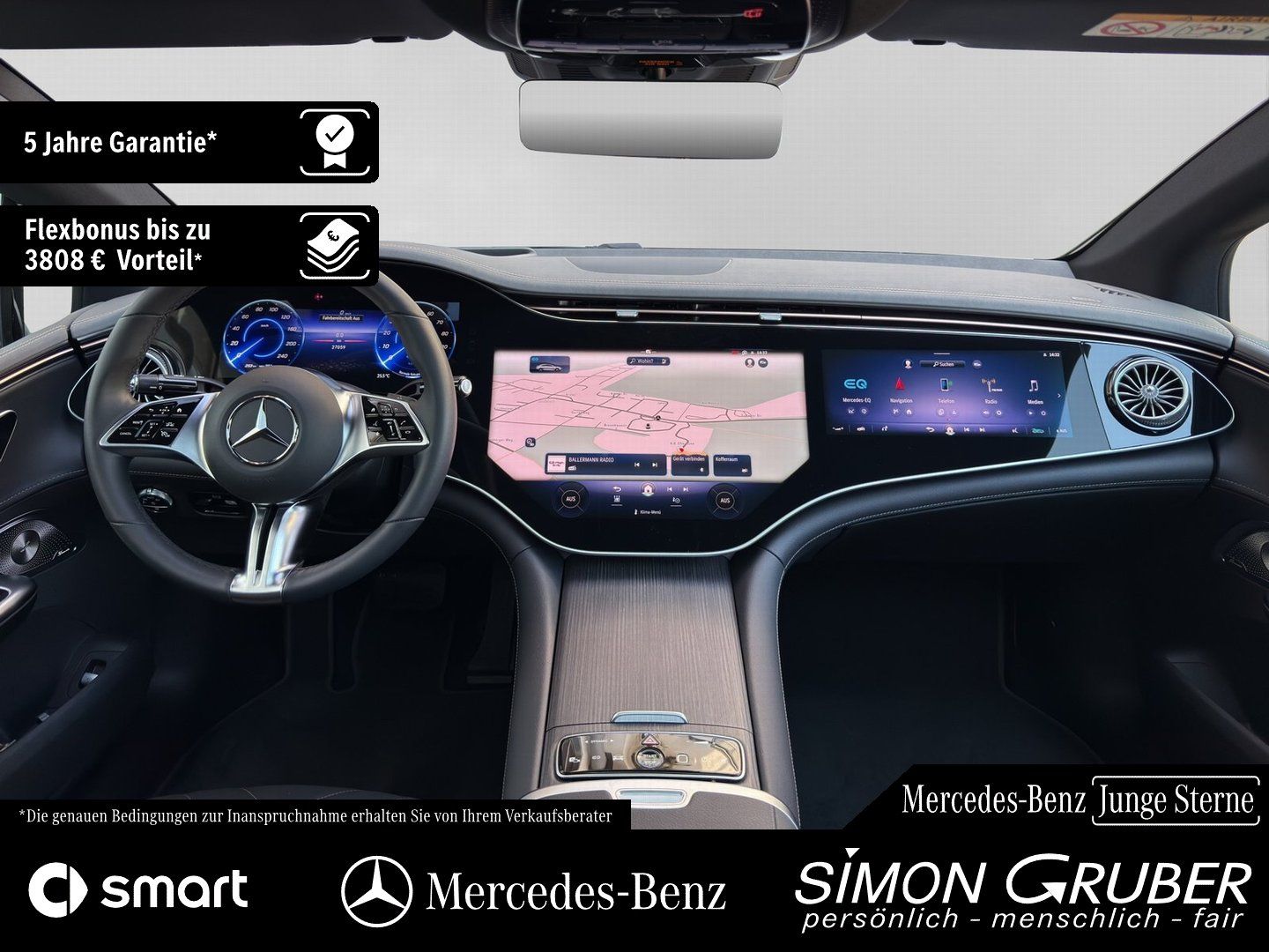 Fahrzeugabbildung Mercedes-Benz EQE 500 4M AMG Premium+ Nappa Hyper Pano Md 2025
