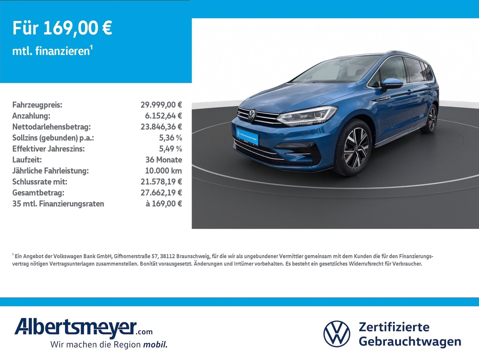 Volkswagen Touran 1.5 TSI Highline +DSG+R-LINE+AHK+