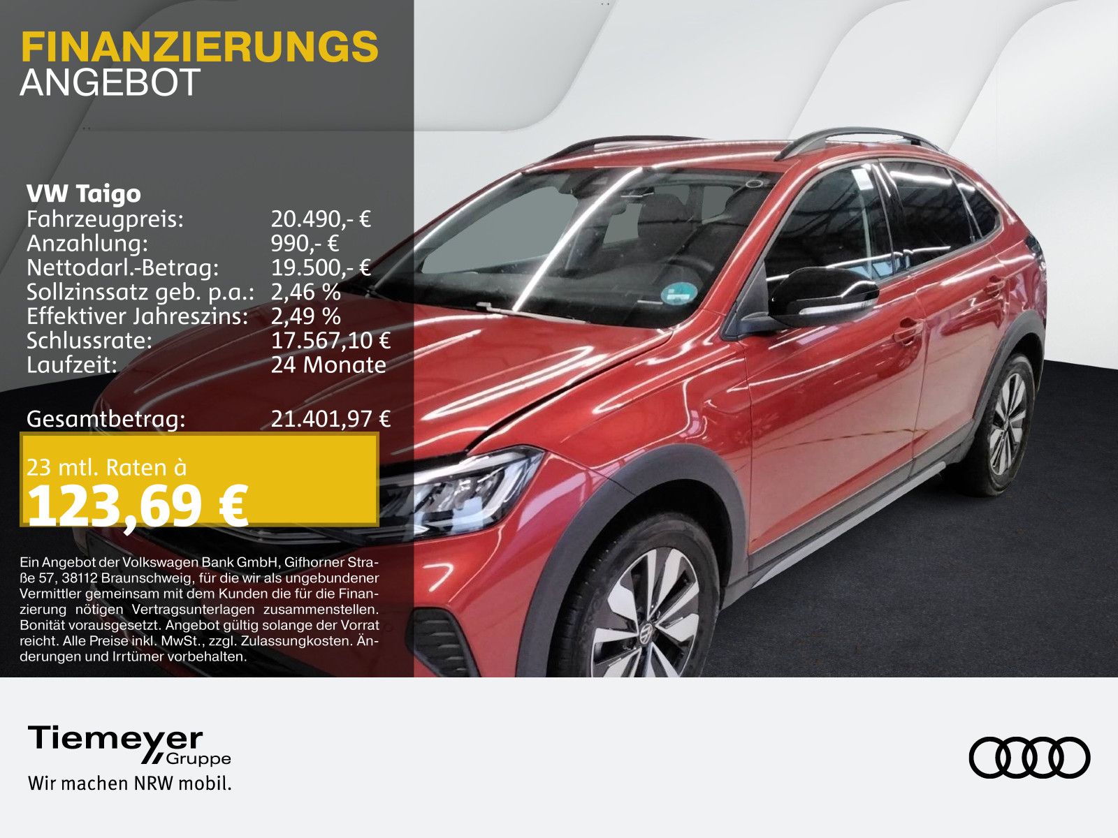 Volkswagen Taigo 1.0 TSI GOAL LED NAVI SITZHZ LM16