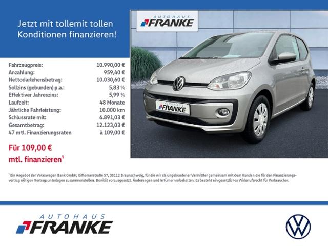 Volkswagen up! 1.0 Move, Sitzheizung, Klima