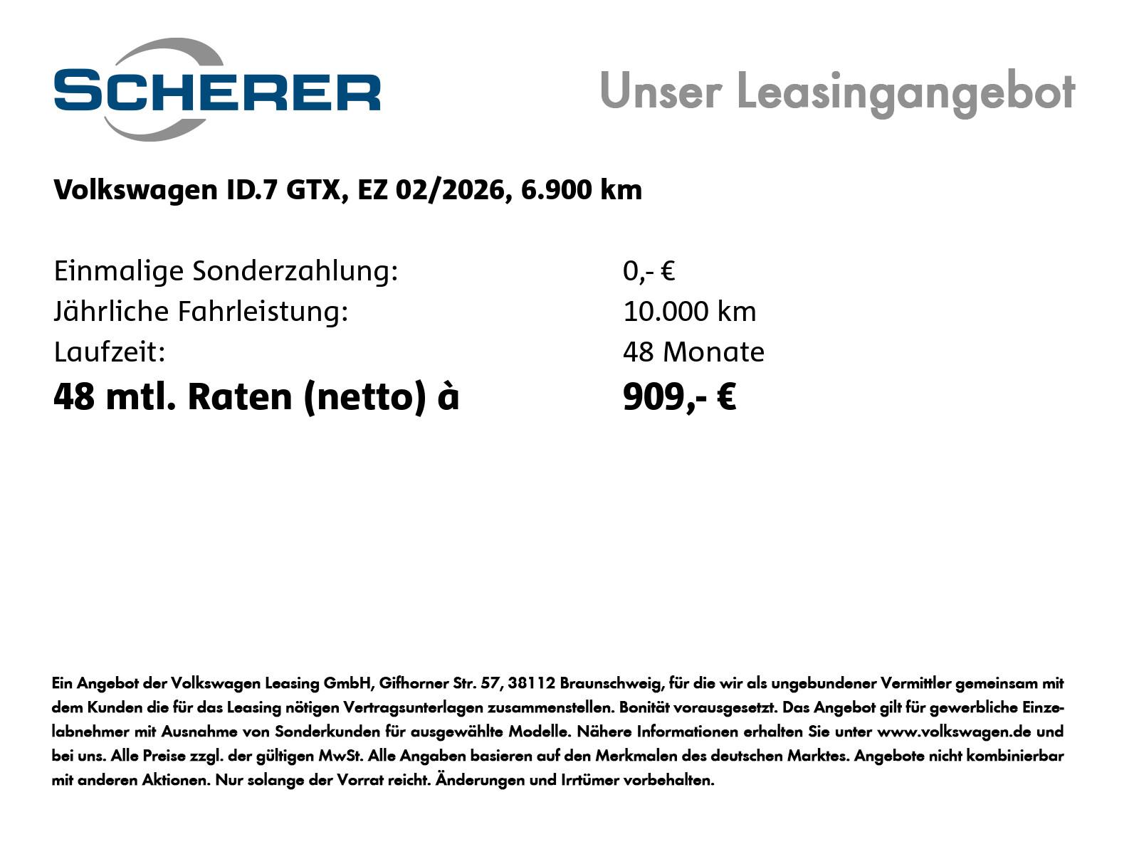 Volkswagen ID.7 GTX Tourer 4MOTION 340 PS 1G-Auto