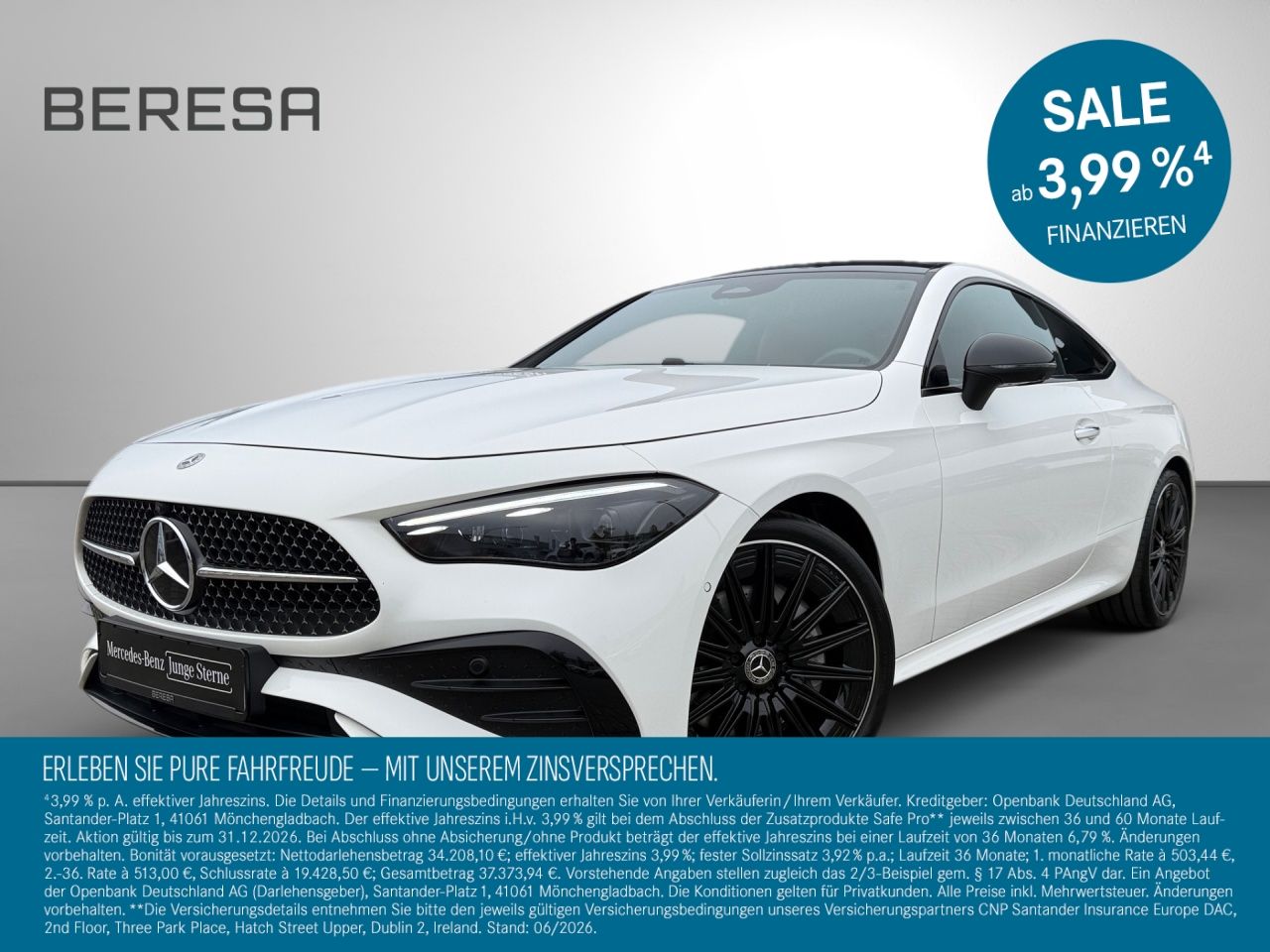 MERCEDES-BENZ CLE 300 4M Coupé AMG Night Pano HUD Leder 20''