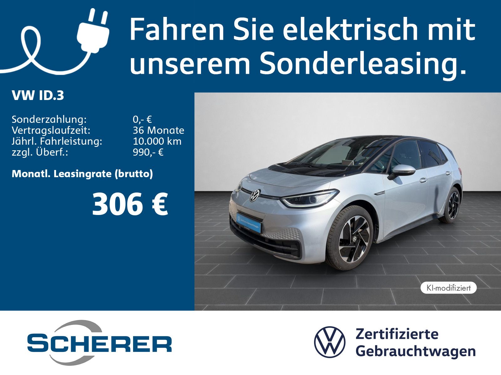 Volkswagen ID.3 Pro Perform. 62 kWh SOH:90% MATRIX NAVI RFK