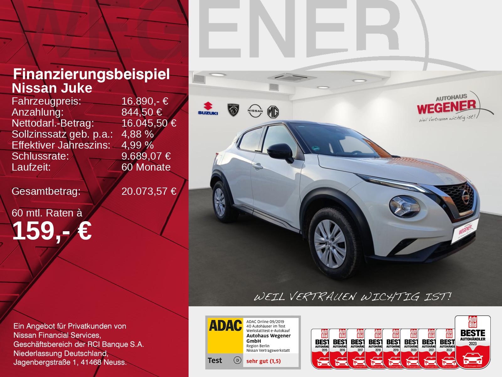 Nissan JUKE 1.0 DIG-T 114 PS 7DCT Enigma, AHK, WKR
