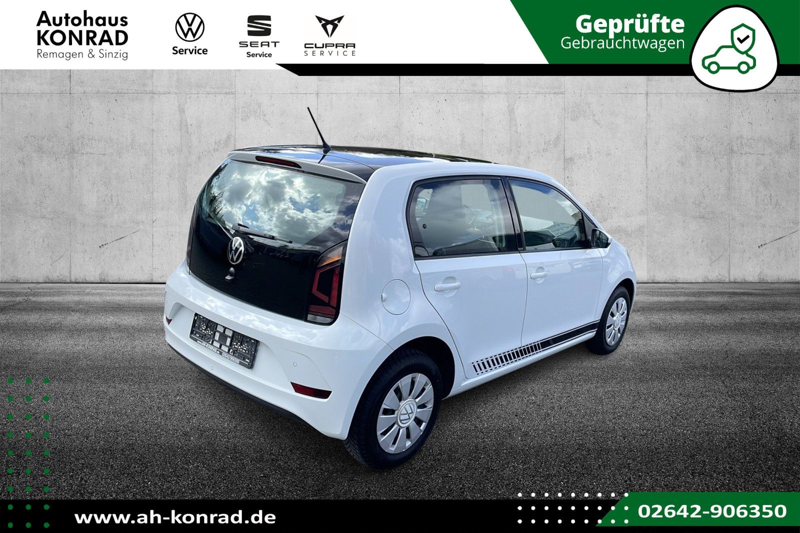 Fahrzeugabbildung Volkswagen up! Kamera-Sitzheizung-Bluetooth