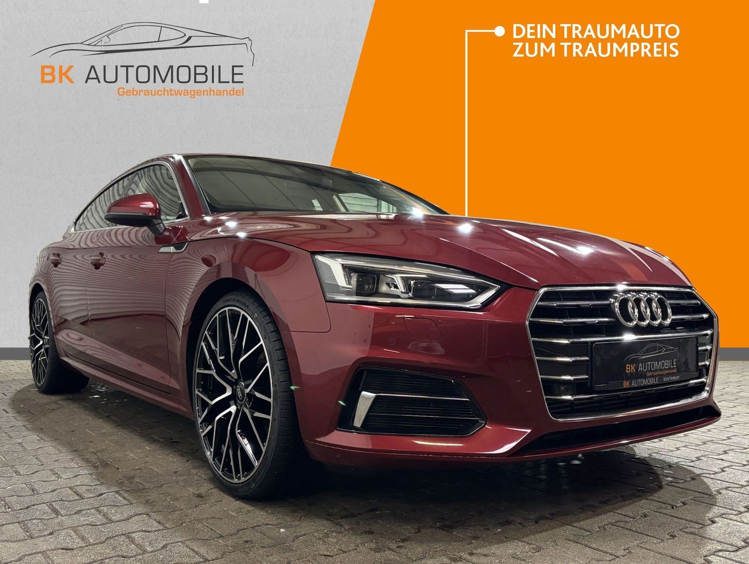 Fahrzeugabbildung Audi A5 Sportback design #Matrix#Virtual#Leder