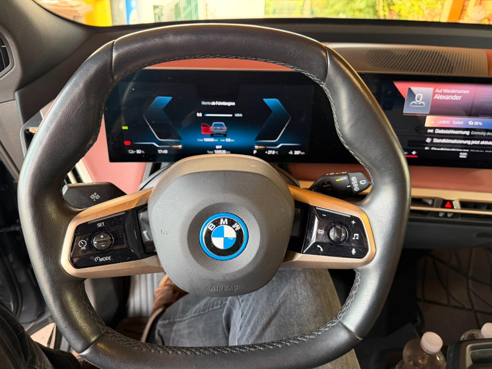 BMW iX xDrive50 - Storm Bay - Naturleder Castanea