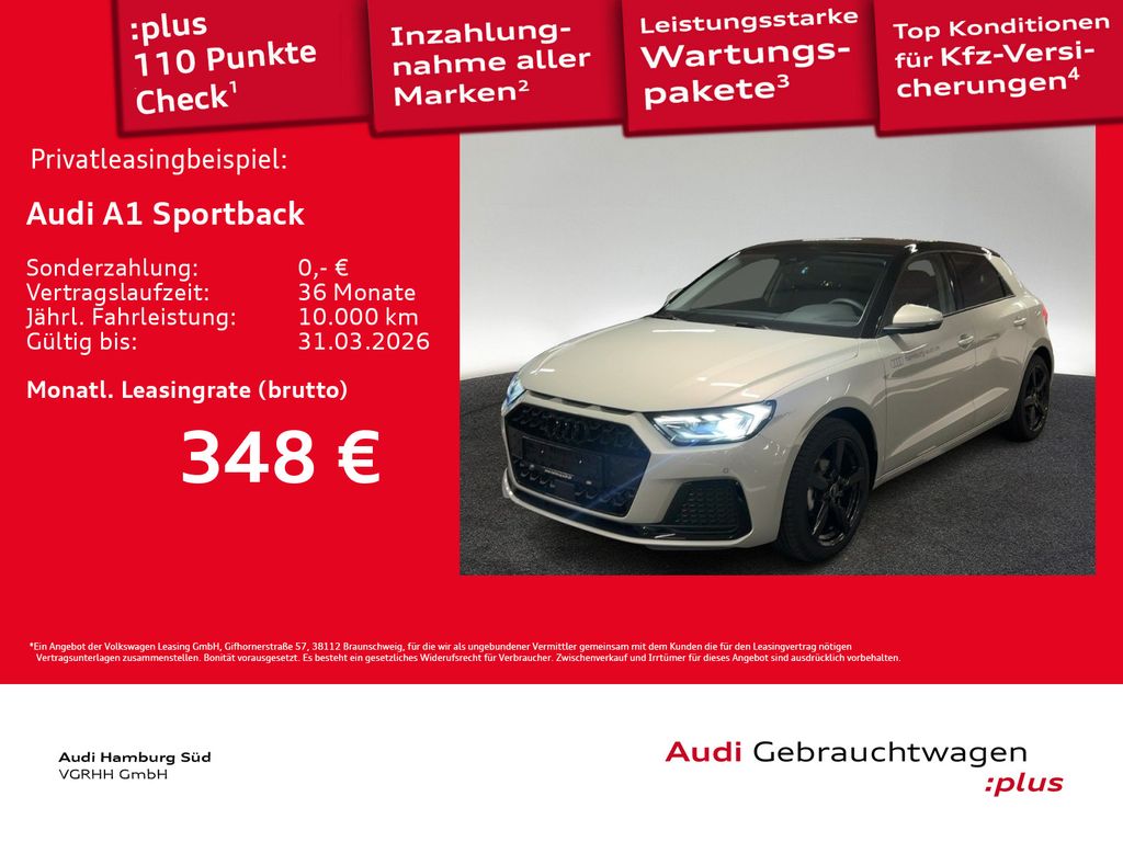 A1 Sportback 25 TFSI adv S tronic LED/OPTIKPAKET