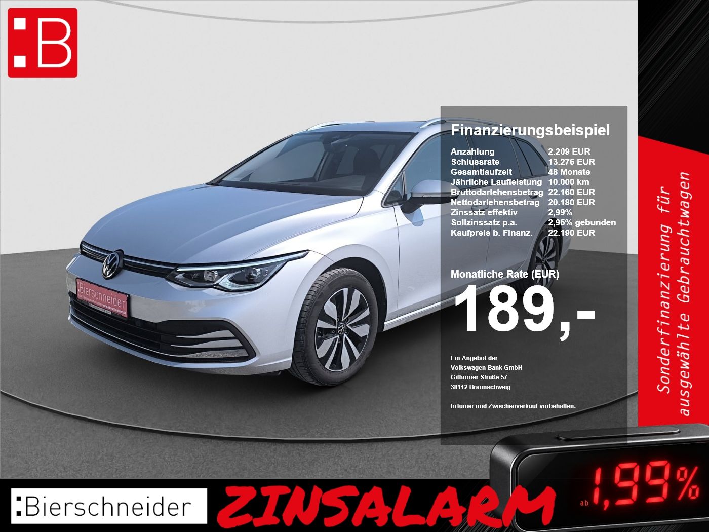 Volkswagen Golf VIII Var. 2.0 TDI Move NAVI ACC VOLL-LED PD