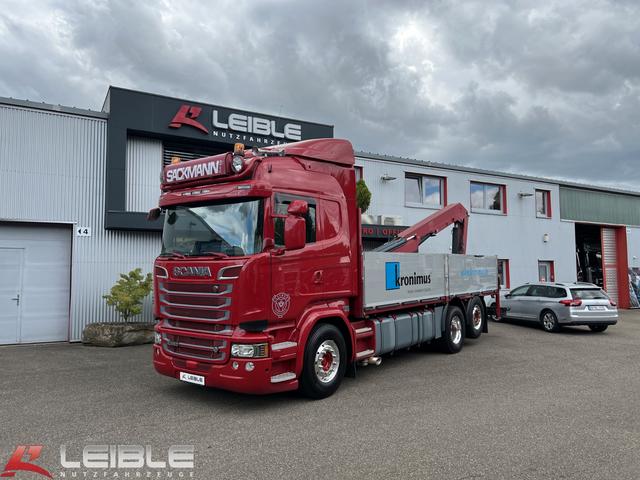 Scania R580*Baustoff*HMF · Funk*Lift · Lenk*2xTank1000l*
