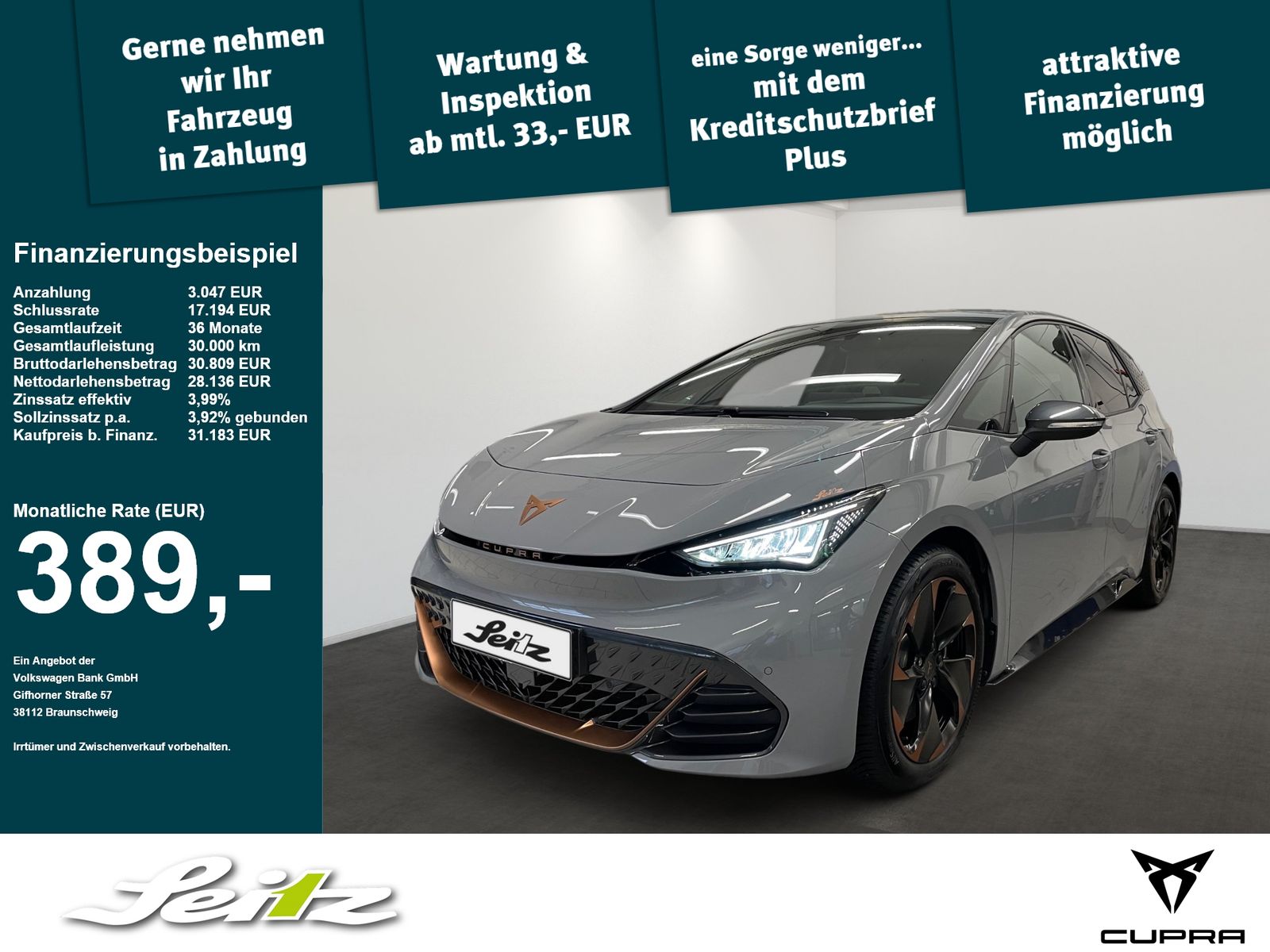 Cupra Born Edition Dynamic *LED*KAMERA*NAVI*