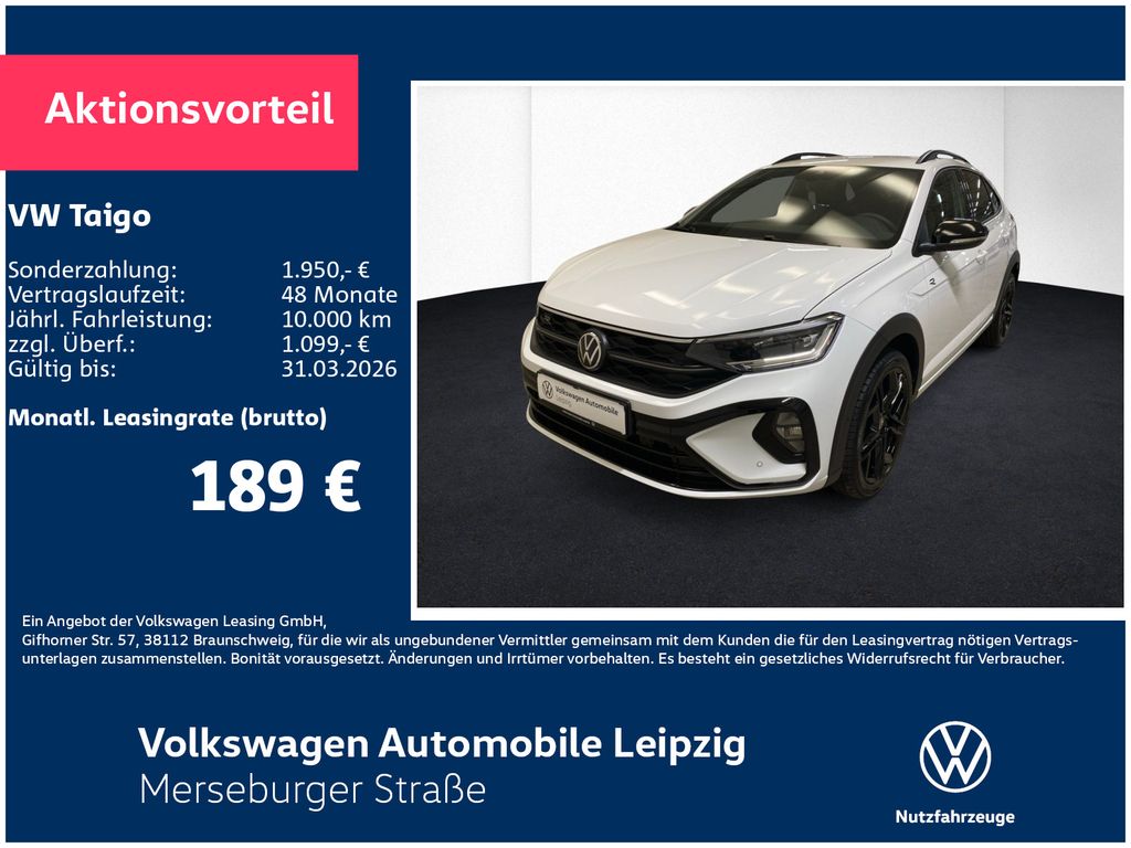 Volkswagen Taigo R-Line 1.5 TSI 110 kW Preisvorteil 7354 €