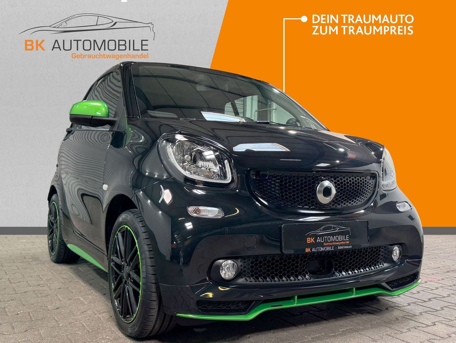 Fahrzeugabbildung Smart forTwo Brabus Edition Greenflash#Leder#Spur#JBL#
