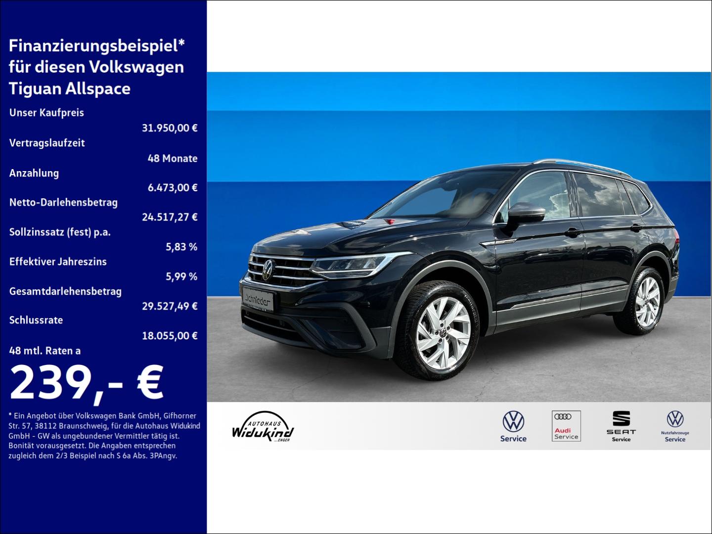 Volkswagen Tiguan Allspace 2.0 TDI Life AHK-klappbar Navi D