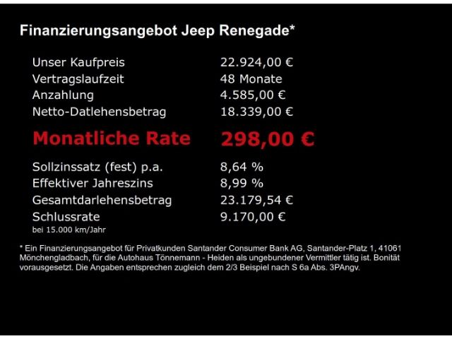 Renegade LIMITED MHEV DCT+NAVI+RÜCKFAHRKAMERA+PA