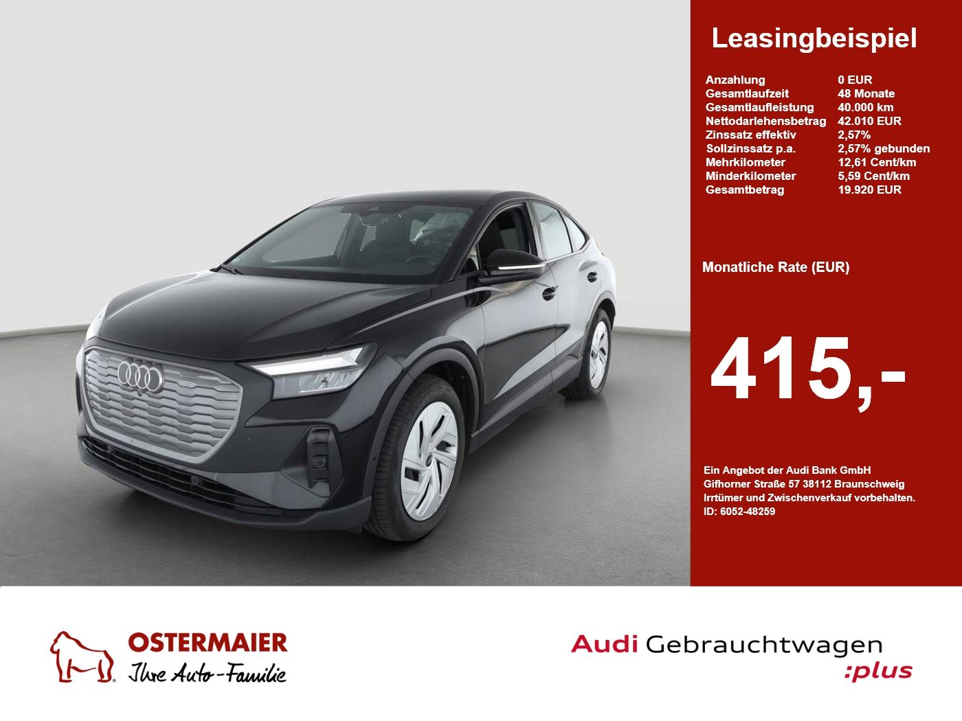 Audi Q4 Sportback e-tron 45 286PS ACC.WÄRMEPUMPE.VIRT